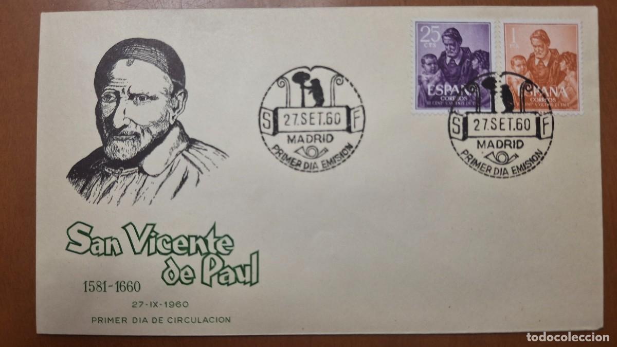 Timbres: HB1363 Sellos ESPA&Ntilde;A Sobre del Primer Dia a&ntilde;o 1960
