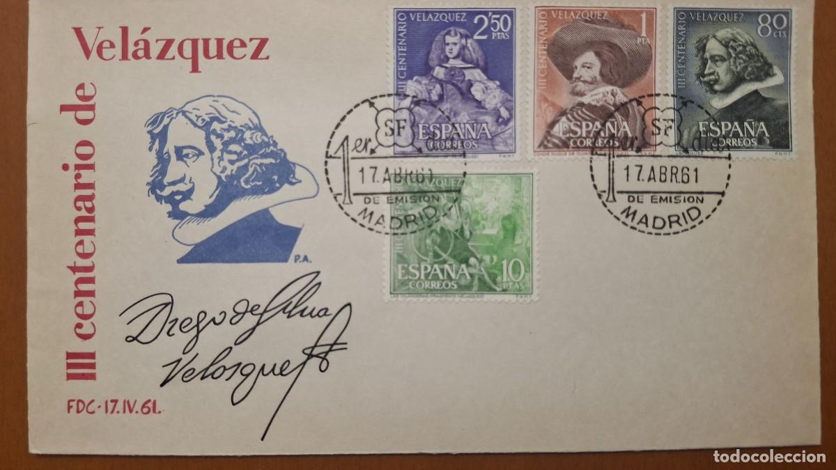 Timbres: HB1372 Sellos ESPA&Ntilde;A Sobre del Primer Dia a&ntilde;o 1961