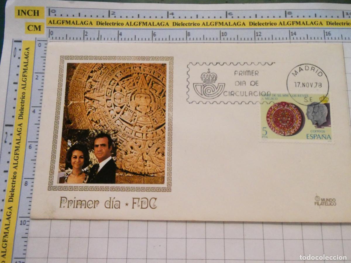Sellos: SOBRE PRIMER D&Iacute;A CIRCULACI&Oacute;N FILAT&Eacute;LICO. 1978 VIAJE REYES A M&Eacute;XICO. 486