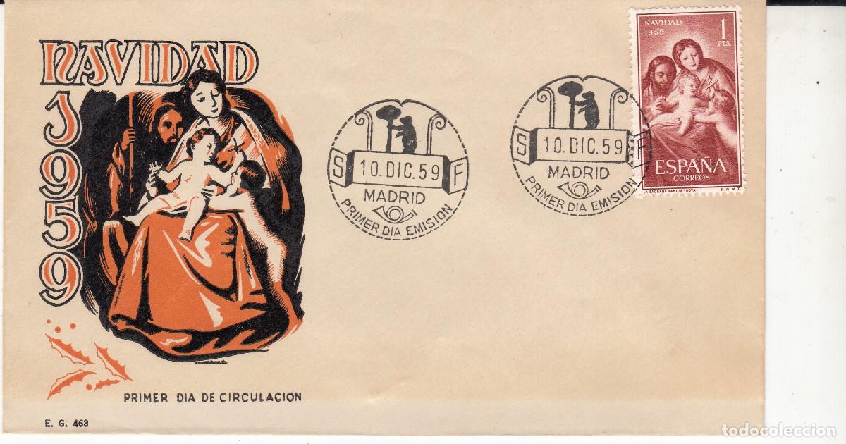 Sellos: SPD - PRIMER D&Iacute;A - 1959 NAVIDAD NUM. 1253