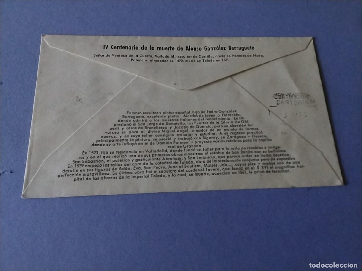 Sellos: Sobre primer dia Espa&ntilde;a 1962 circulado - Foto 2