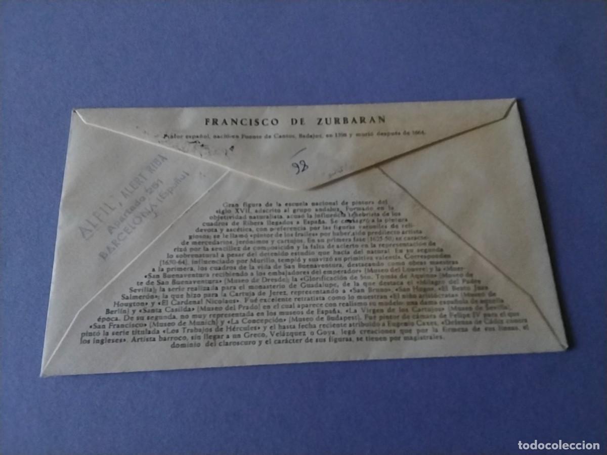 Sellos: Sobre primer dia Espa&ntilde;a 1962 circulado - Foto 2