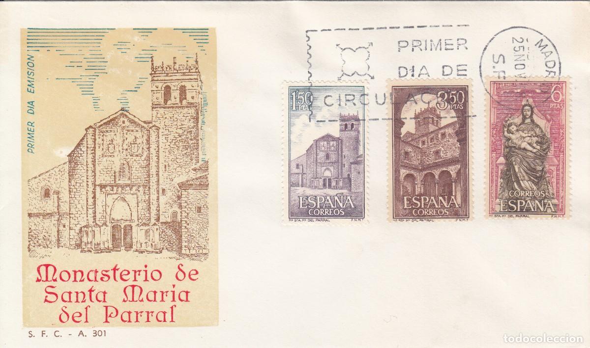 Sellos: SPD - PRIMER D&Iacute;A - 1968 MONASTERIO DE SANTA MARIA DEL PARRAL NUMS. 1894 A 1896
