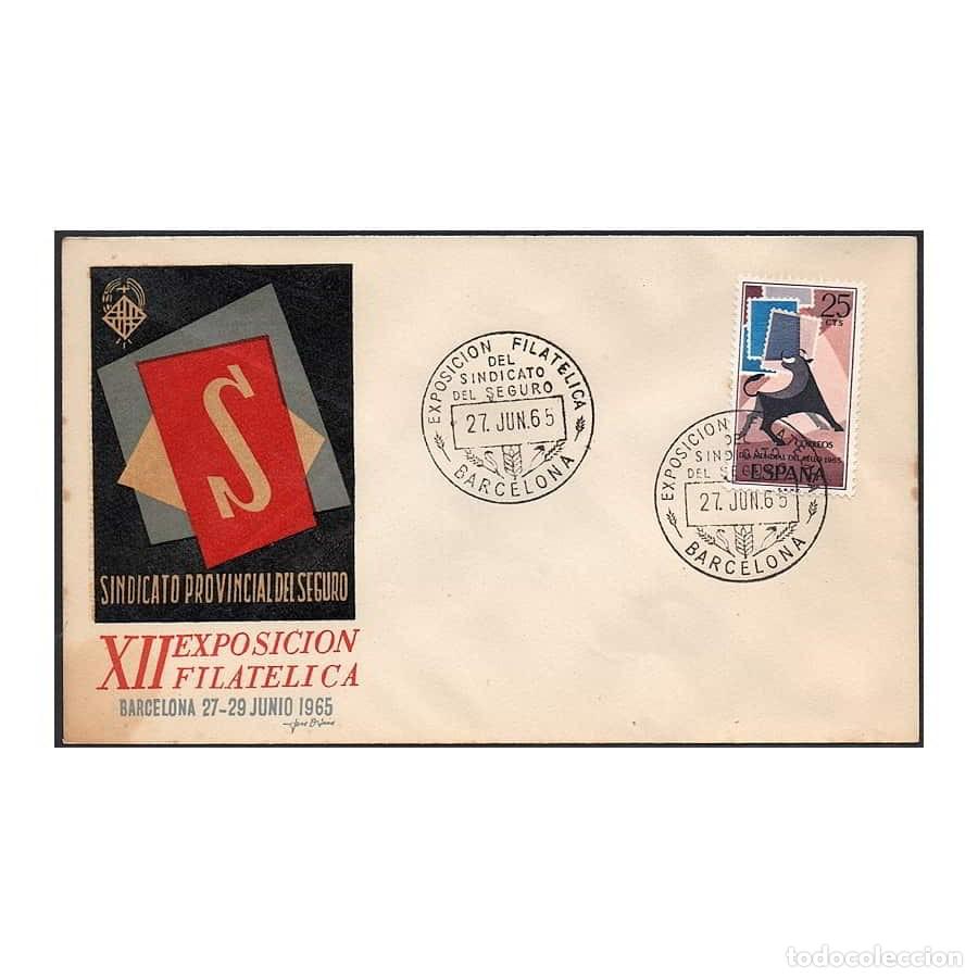 Selos: Espa&ntilde;a 1965 [FDC] XII Exp. Filat&eacute;lica Sindicato del Seguro (N)