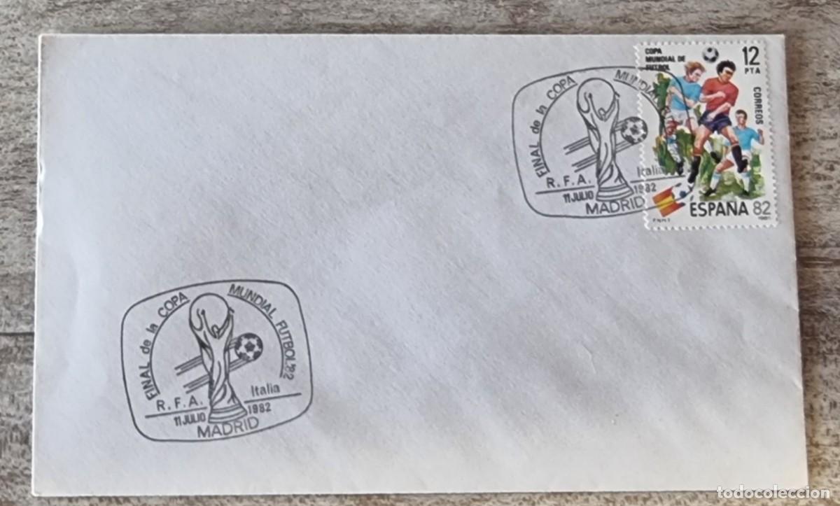 Timbres: MADRID 1982 - FUTBOL - MATASELLO ESPECIAL COPA MUNDIAL 1982 PARTIDO DE LA FINAL RFA-ITALIA.