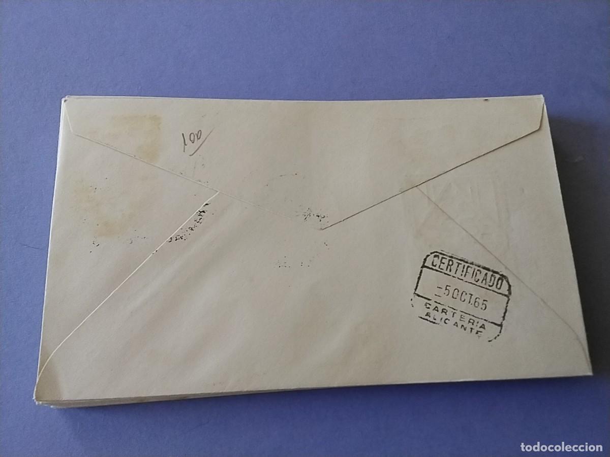 Sellos: Sobre primer dia Espa&ntilde;a 1965 circulado - Foto 2