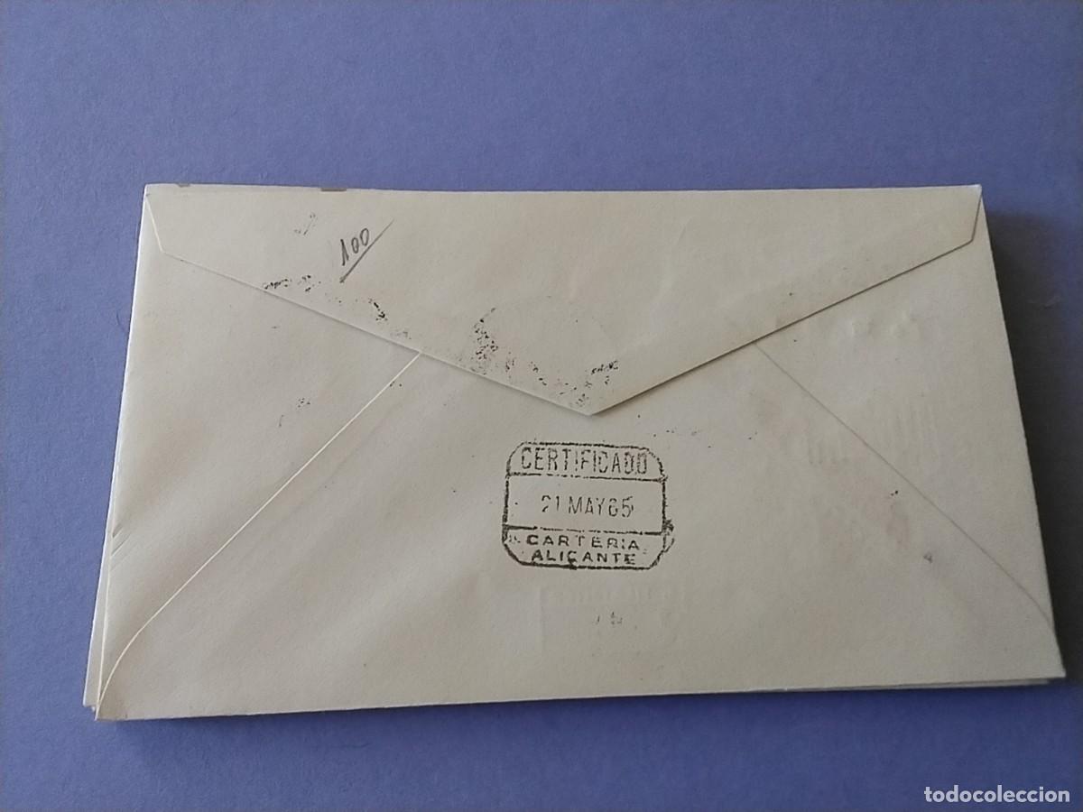 Sellos: Sobre primer dia Espa&ntilde;a 1965 circulado - Foto 2
