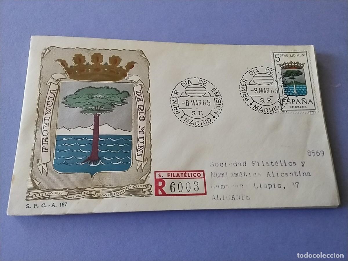 Briefmarken: Sobre primer dia Espa&ntilde;a 1965 circulado