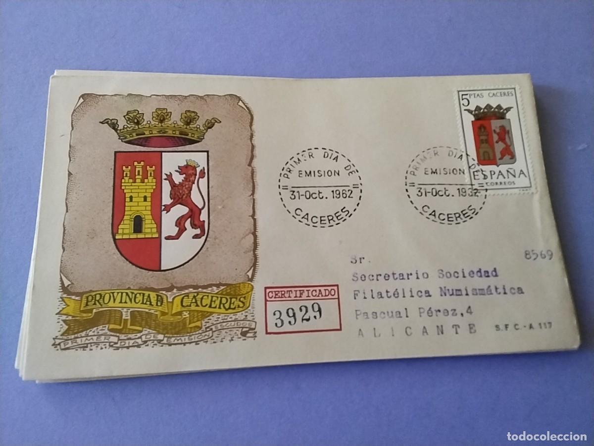 Timbres: Sobre primer dia Espa&ntilde;a 1962 circulado