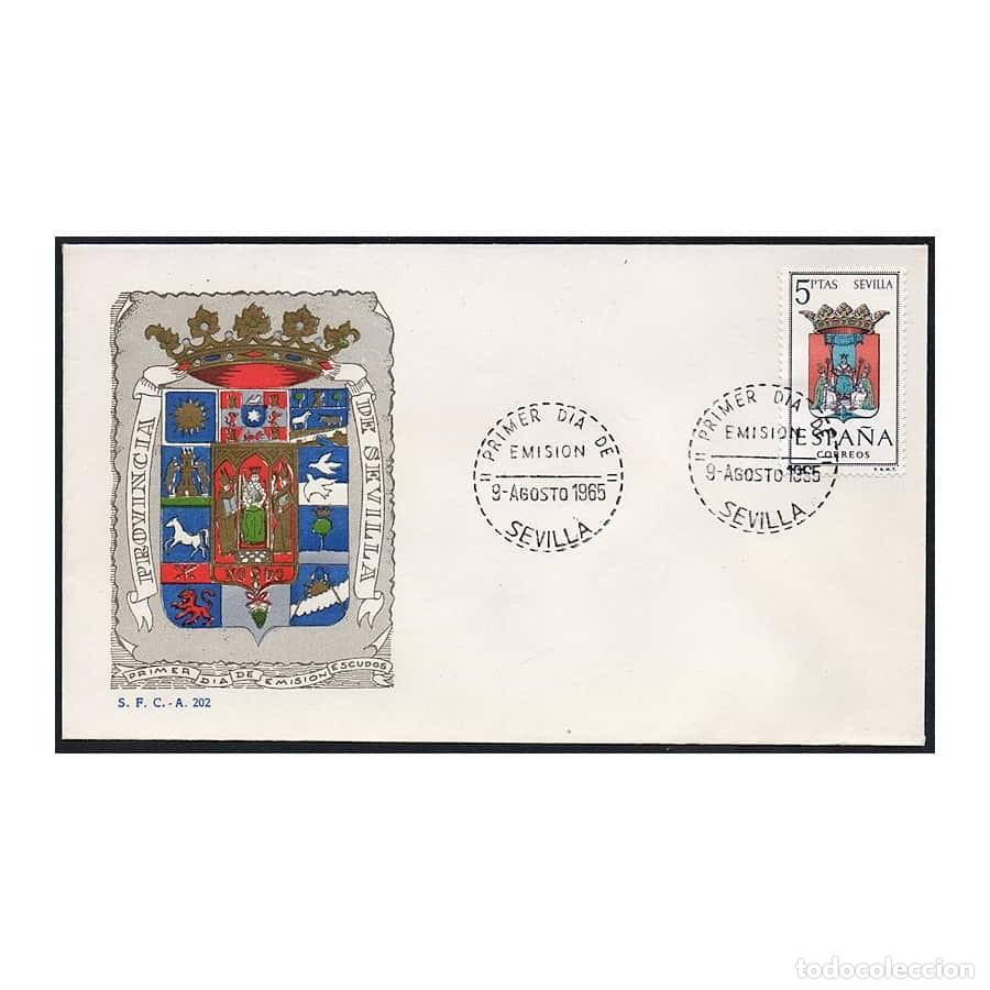 Francobolli: Espa&ntilde;a 1965 [FDC] Escudos de capitales. Sevilla (N)