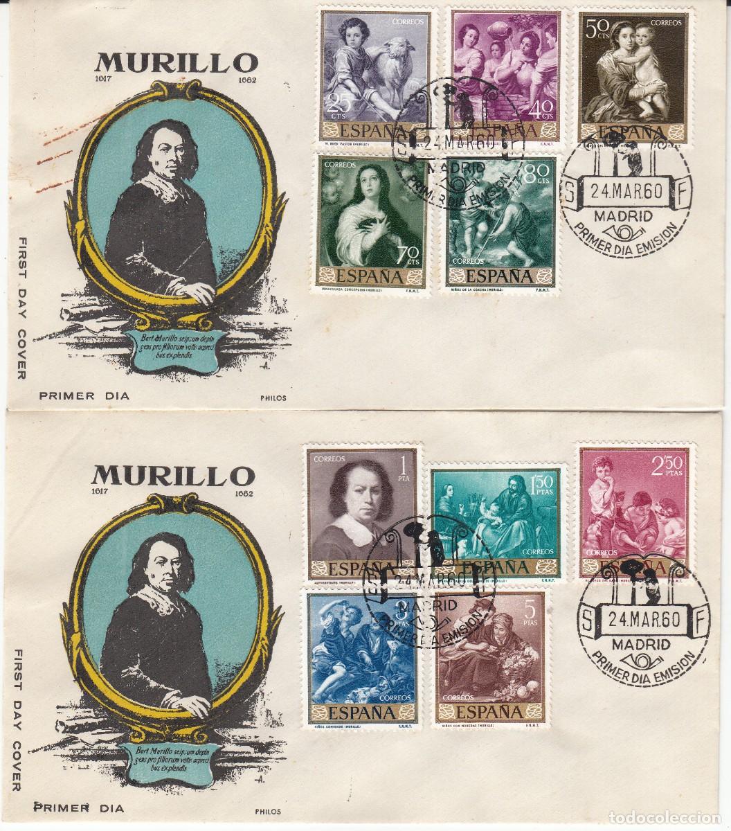 Briefmarken: PRIMER DIA SPD 1960 MURILLO NUMS. 1270 A 1279 COMPLETO
