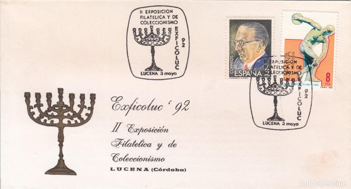 Sellos: MATASELLOS EXFICOLUC - 92 LUCENA - 1992
