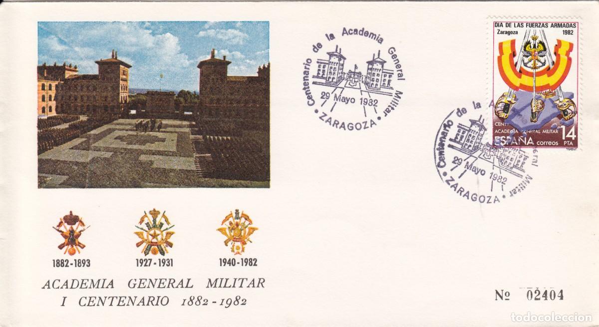 Timbres: MATASELLOS CENTENARIO ACADEMIA GENERAL - ZARAGOZA 1982