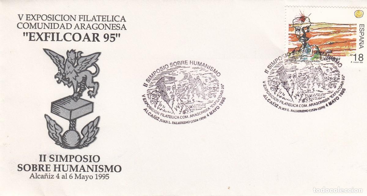 Timbres: MATASELLOS EXFILCOAR 95 - SIMPOSIO SOBRE HUMANISMO - ALCA&Ntilde;IZ - 1995