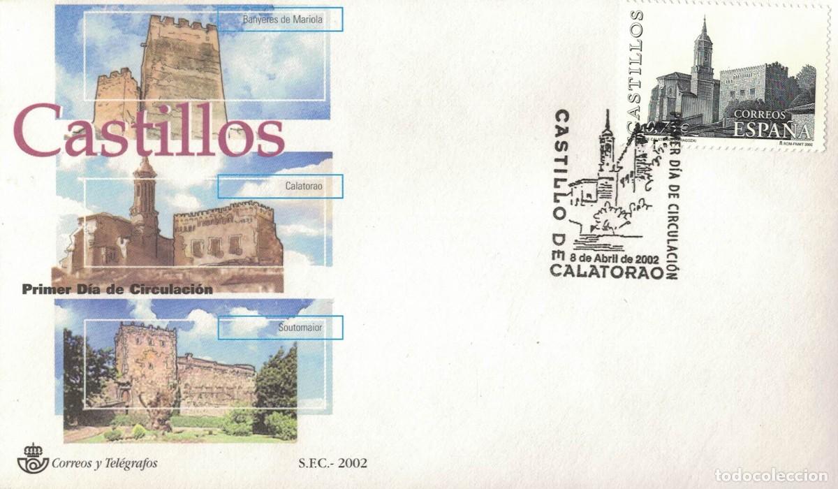 Sellos: Castillo de Calatorao (Zaragoza) Sobre Primer D&iacute;a de Circulaci&oacute;n Edifil 3891 SPD Matasellos