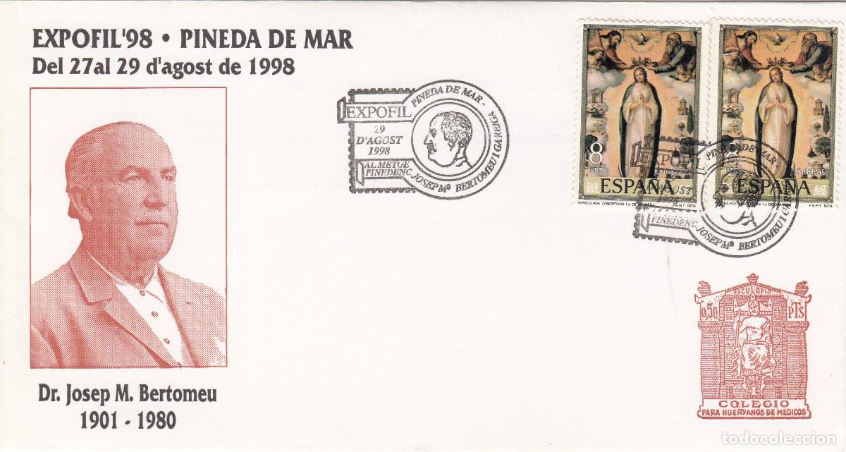Briefmarken: MATASELLOS EXPOFIL PINEDA DE MAR - JOSEP. M. BERTOMEU - 1998