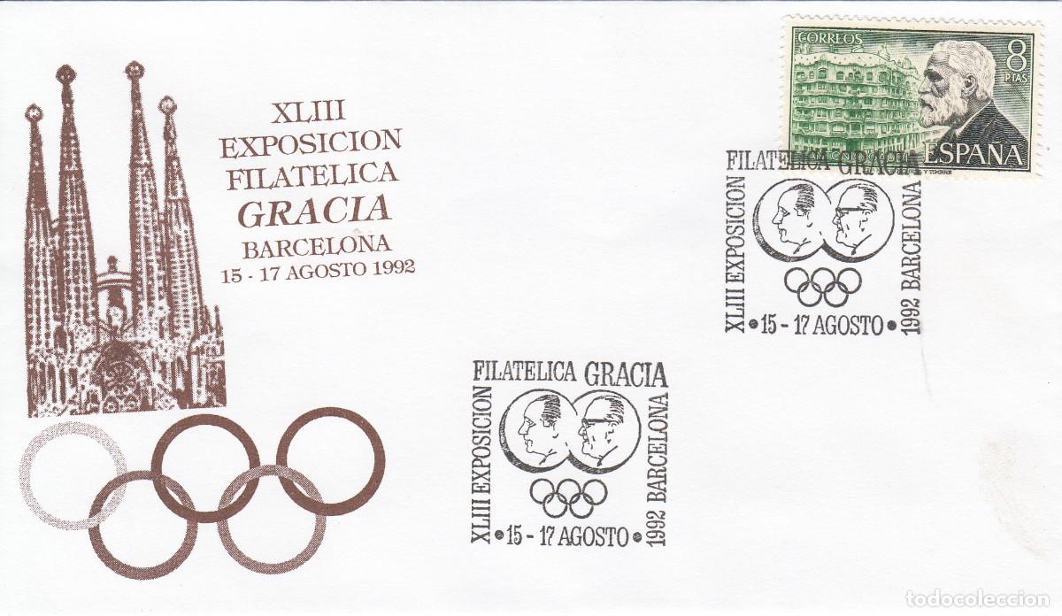 Stamps: MATASELLOS EXPOSICI&Oacute;N FILAT&Eacute;LICA DE GRACIA - BARCELONA - 1992