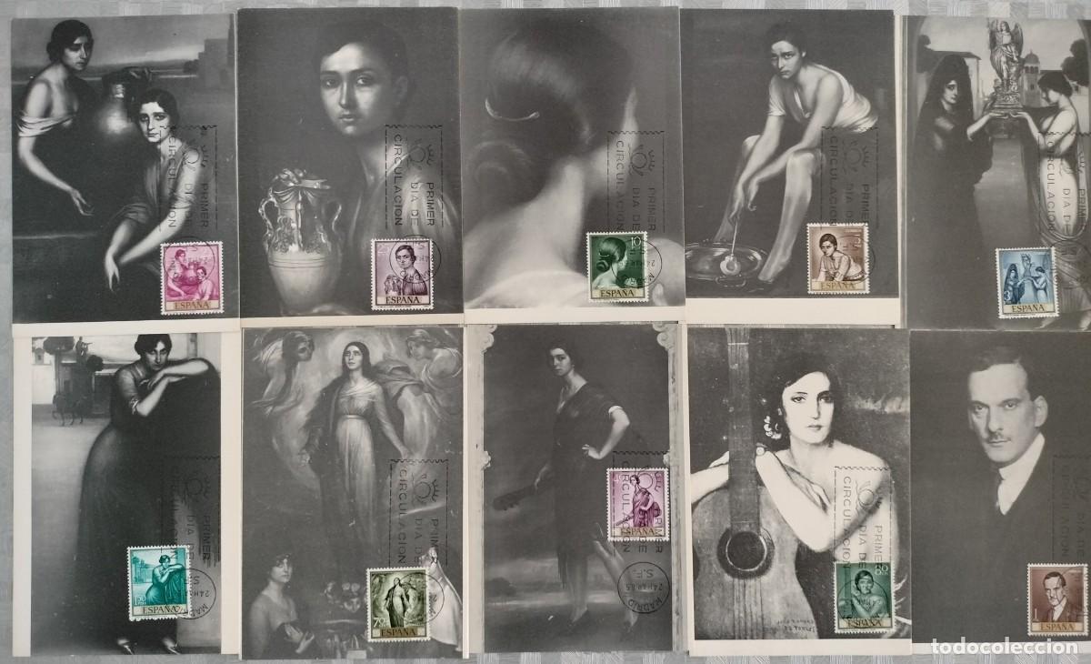 Sellos: 10 M&Aacute;XIMAS PRIMER D&Iacute;A ROMERO DE TORRES NUMS. 1657 A 1666