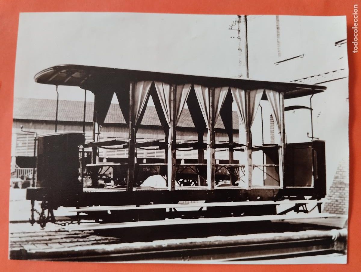 Selos: FOTO 14X10,5CM. I EXP. FILATELICA 1990 ZARAGOZA FERROCARRILES. TRANVIA..