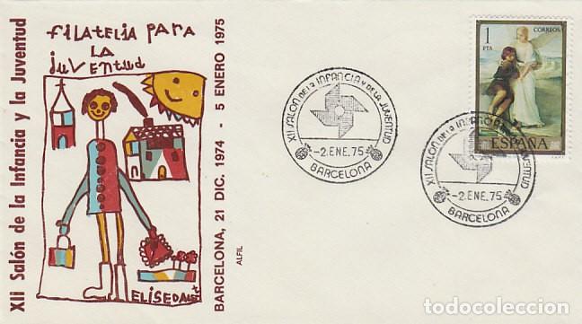 Sellos: A&Ntilde;O 1975, MOLINETE, SALON DE LA INFANCIA Y LA JUVENTUD DE BARCELONA, SOBRE DE ALFIL