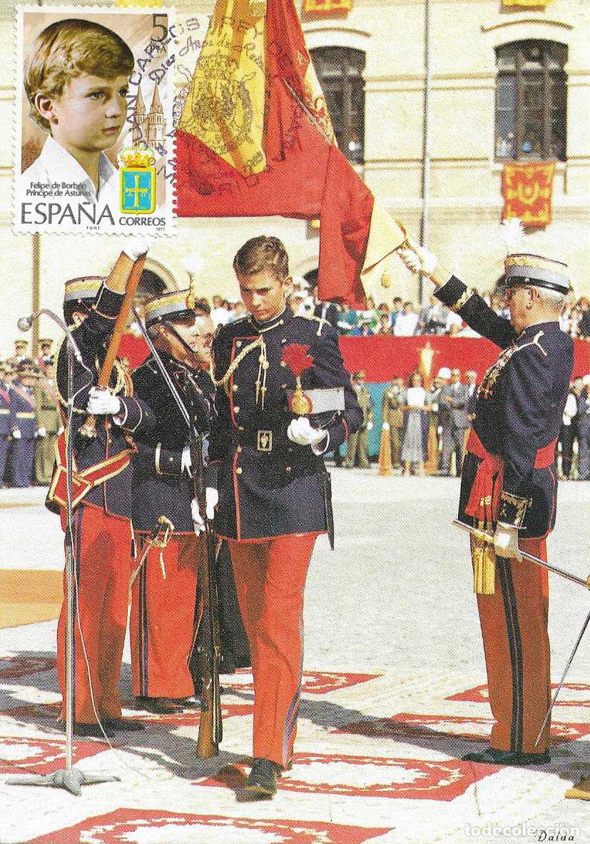 Briefmarken: JUAN CARLOS I REY DE ESPA&Ntilde;A DIEZ A&Ntilde;OS REINADO MADRID 1985 RARO MATASELLOS TARJETA MOD 7 JURA BANDERA