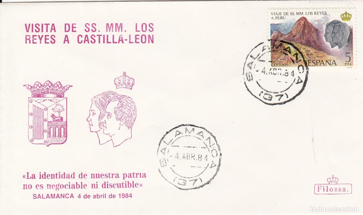 Selos: MATASELLOS MONARQU&Iacute;A - VISITA DE SS MM LOS REYES A CASTILLA LE&Oacute;N - SALAMANCA - 1984