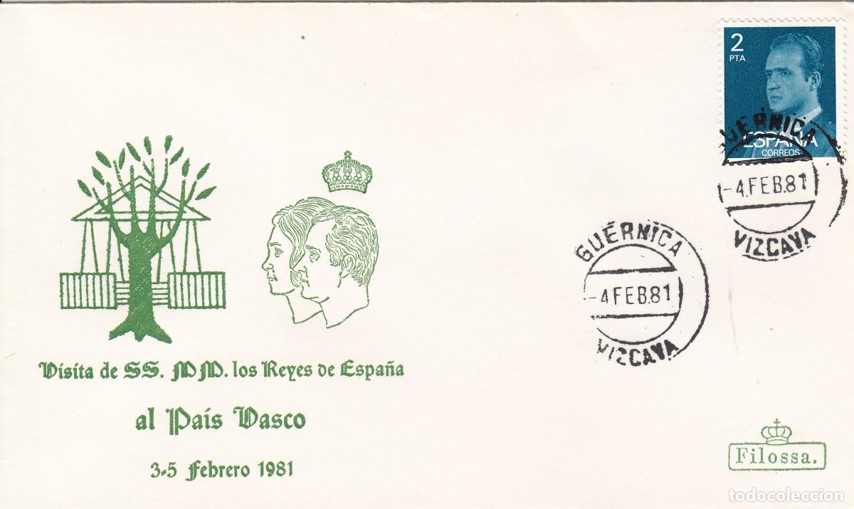 Stamps: MATASELLOS MONARQU&Iacute;A - VISITA SS MM LOS REYES AL PA&Iacute;S VASCO - GUERNICA - 1981