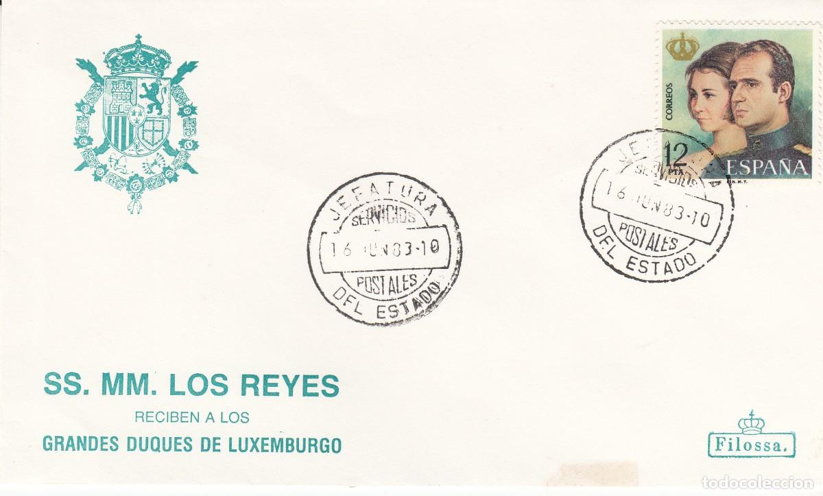 Stamps: MATASELLOS MONARQU&Iacute;A - SS MM LOS REYES RECIBEN A LOS DUQUES DE LUXEMBURGO - MAT. JEFATURA ESTADO