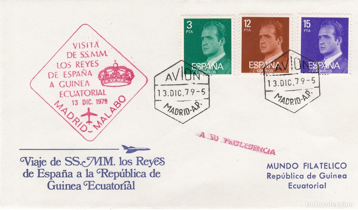 Stamps: MATASELLOS MONARQU&Iacute;A - VIAJE SS MM LOS REYES A LA REP.GUINEA ECUATORIAL - 1979