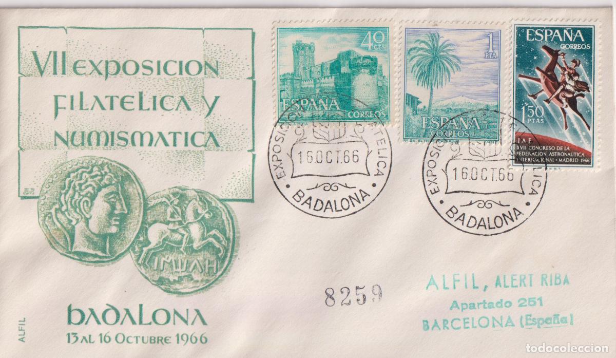 Briefmarken: S.P.D.C. VII EXPOSICI&Oacute;N FILAT&Eacute;LICA Y NUMISM&Aacute;TICA - ALFIL - BADALONA - 15.OCT.66