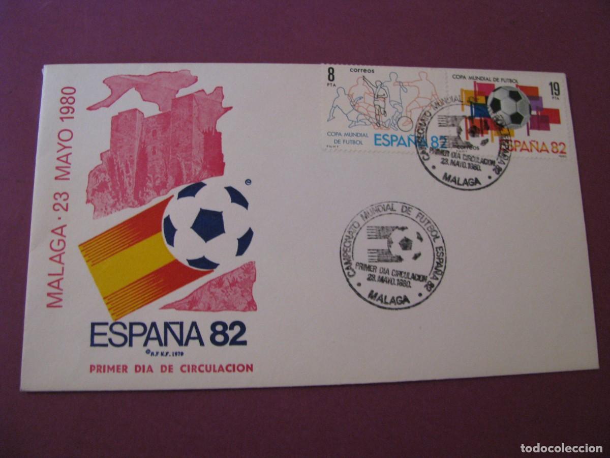Briefmarken: SOBRE PRIMER DIA ESPA&Ntilde;A 82 M&Aacute;LAGA GIBRALFARO - PRIMERA EMISI&Oacute;N OFICIAL 1980