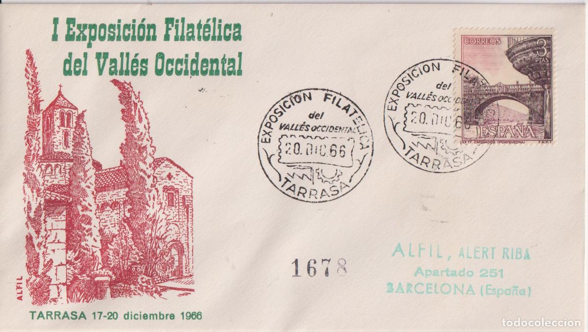 Briefmarken: S.P.D.C. I EXPOSICI&Oacute;N FILAT&Eacute;LICA DEL VALL&Eacute;S OCCIDENTAL - ALFIL - TARRASA - 20.DIC.66