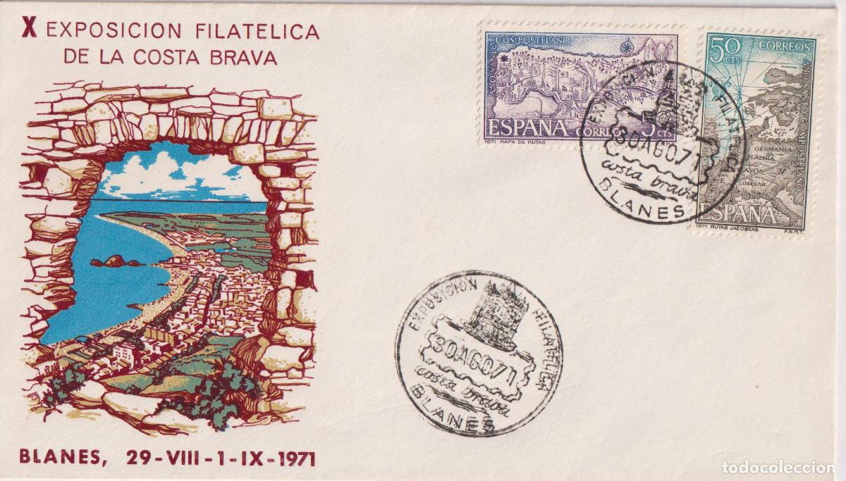 Briefmarken: S.P.D.C. X EXPOSICI&Oacute;N FILAT&Eacute;LICA DE LA COSTA BRAVA - ALFIL - BLANES - 30.AGO.71