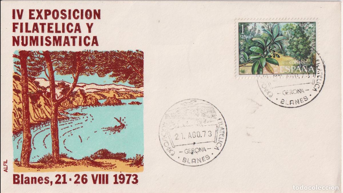 Briefmarken: S.P.D.C. IV EXPOSICI&Oacute;N FILAT&Eacute;LICA Y NUMISM&Aacute;TICA - ALFIL - BLANES - 21.AGO.73