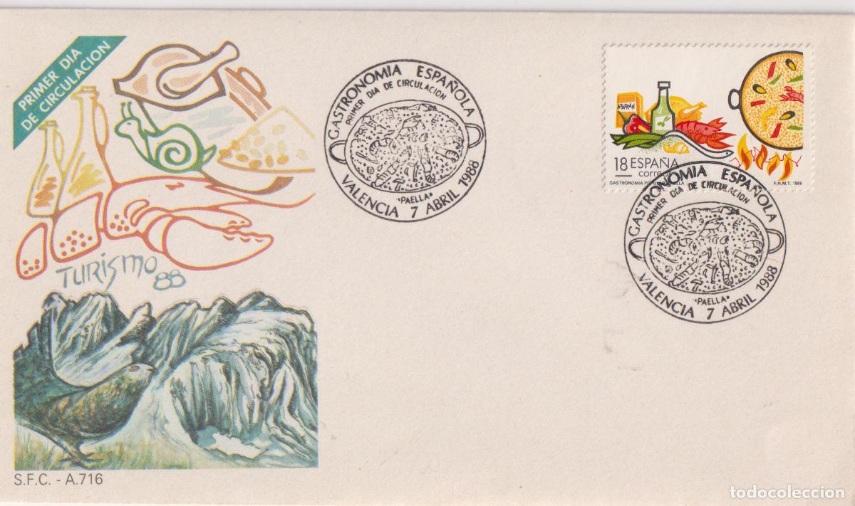 Timbres: S.P.D.C. GARTRONOMIA ESPA&Ntilde;OLA - ALFIL - VALENCIA - 7.ABR.88
