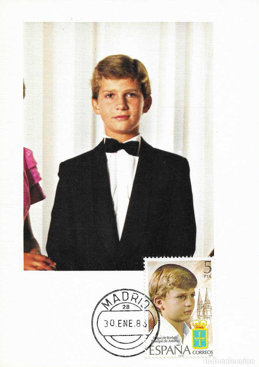 Timbres: 30 ENERO 1986 EL PRINCIPE DE ASTURIAS DON FELIPE JURA LA CONSTITUCION AL LLEGAR A SU MAYORIA DE EDAD
