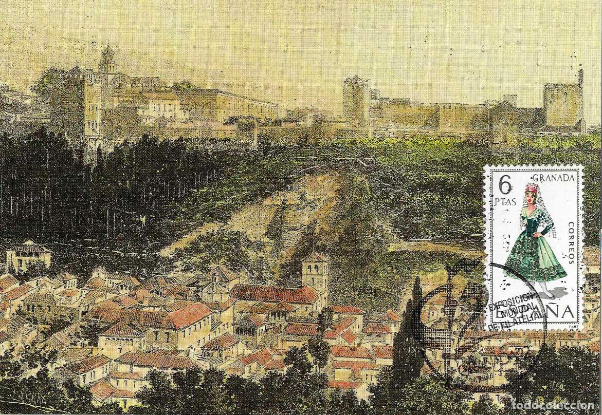 Sellos: GRANADA 92 EXPOSICION MUNDIAL FILATELIA, GRANADA 1992. MATASELLOS EN TARJETA DE FILOSSA RARO VER