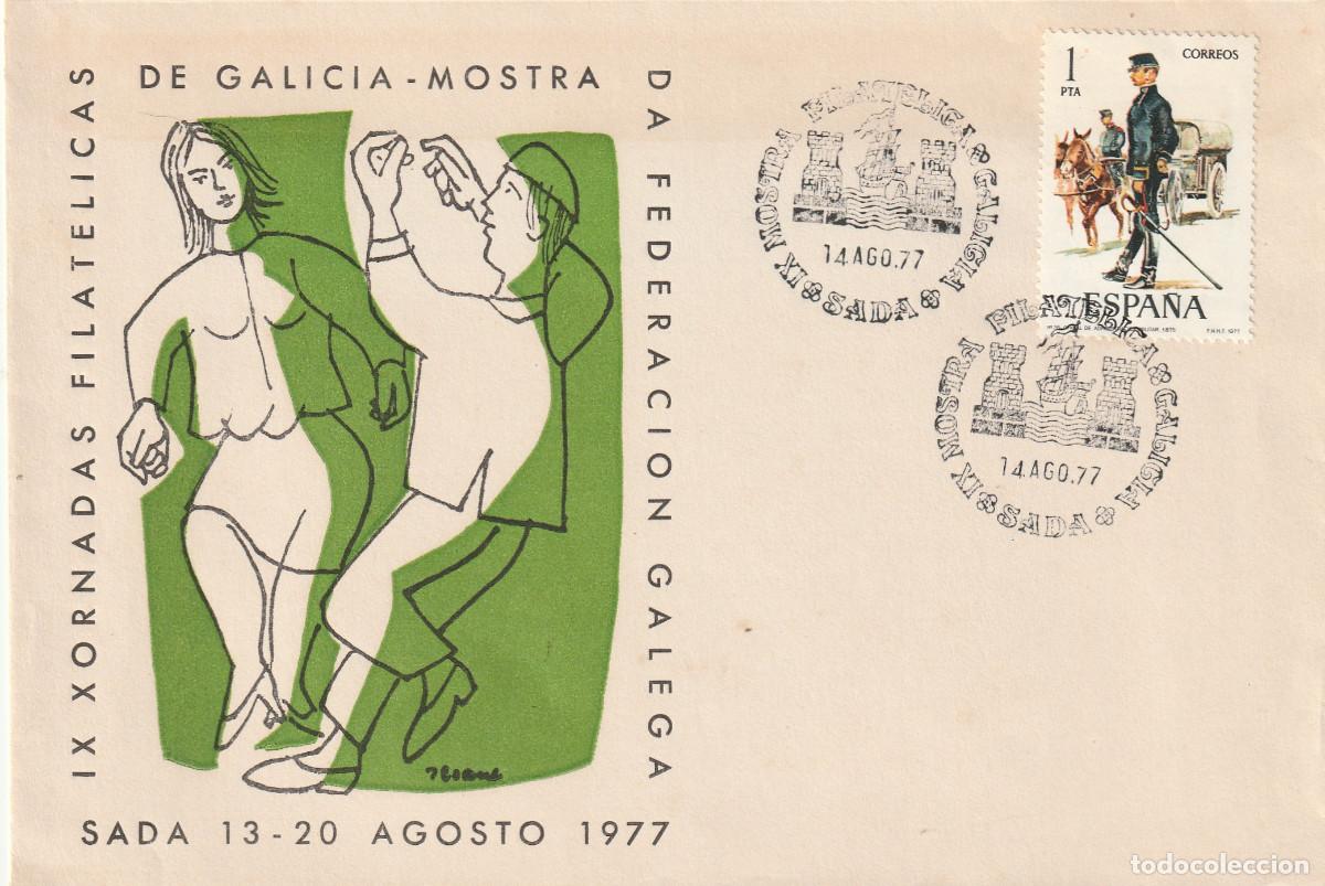 Sellos: 798- SOBRE PRIMER DIA DE EMISION: IX XORNADAS FILATELICAS DE GALICIA-MOSTRA DA FEDERACION GALEGA