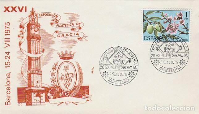 Sellos: A&Ntilde;O 1975, EXPOSICION DE GRACIA, SOBRE DE ALFIL