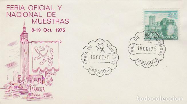 Sellos: A&Ntilde;O 1975, ZARAGOZA, FERIA NACIONAL DE MUESTRAS, EN SOBRE DE ALFIL