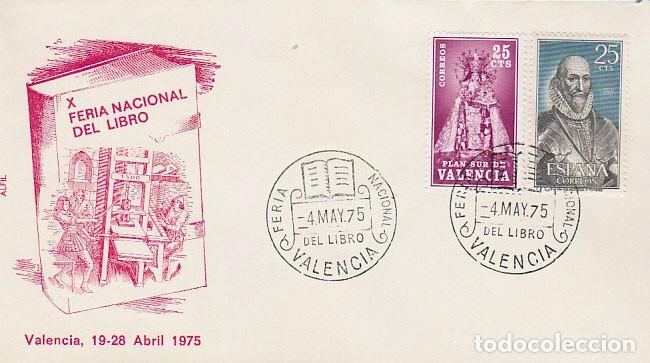 Sellos: A&Ntilde;O 1975, VALENCIA, FERIA NACIONAL DEL LIBRO,SOBRE DE ALFIL