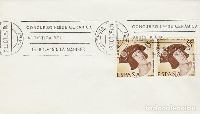 Sellos: A&Ntilde;O 1975, VALENCIA, CONCURSO DE CERAICA ARTISTICA EN MANISES, RODILLO