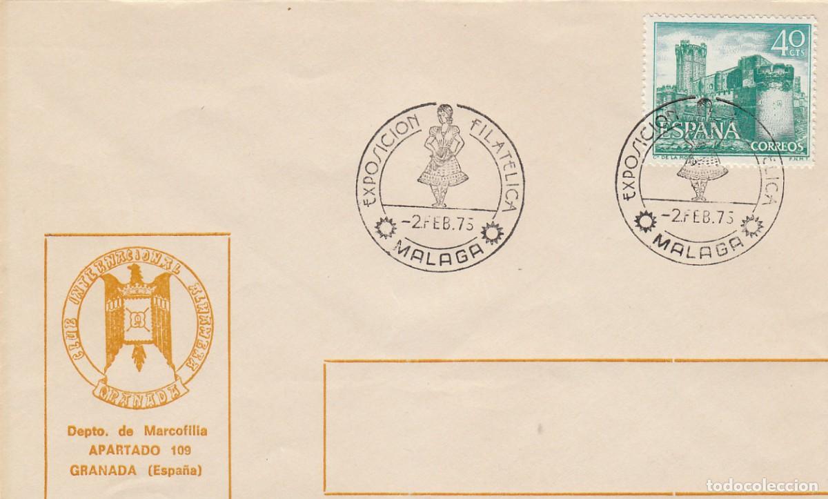 Sellos: A&Ntilde;O 1975, MALAGA, A&Ntilde;O INTERNACIONAL DE LA MUJER, SOBRE DL CLUB ALHAMBRA
