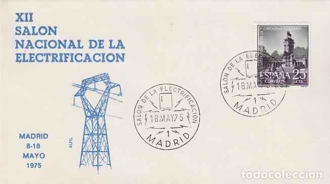 Sellos: A&Ntilde;O 1975, MADRID, SIMO, SALON NACIONAL DE LA ELECTRIFICACION, EN SOBRE DE ALFIL