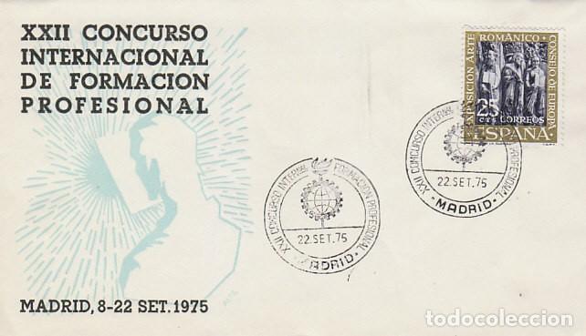 Sellos: A&Ntilde;O 1975, MADRID, CONGRESO INTERNACIONAL DE FORMACION PROFESIONAL, SOBRE DE ALFIL