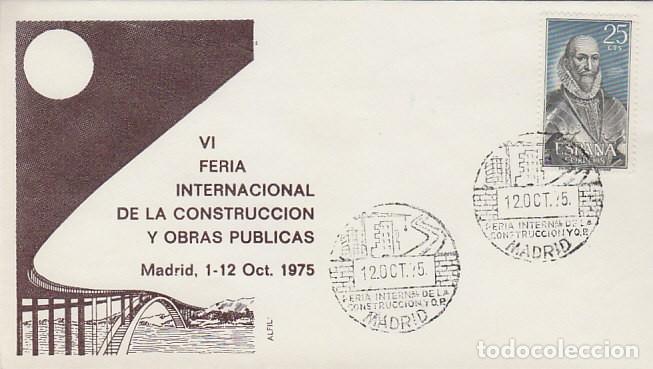 Sellos: A&Ntilde;O 1975, MADRID, FERIA INTERNACIONAL DE CONSTRUCCION Y OBRAS PUBLICAS, EN SOBRE DE ALFIL