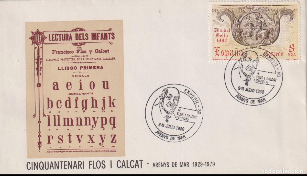 Sellos: S.P.D.C. CINQUANTENARI FLOS I CALCAT - ARENYS DE MAR 1929-1979