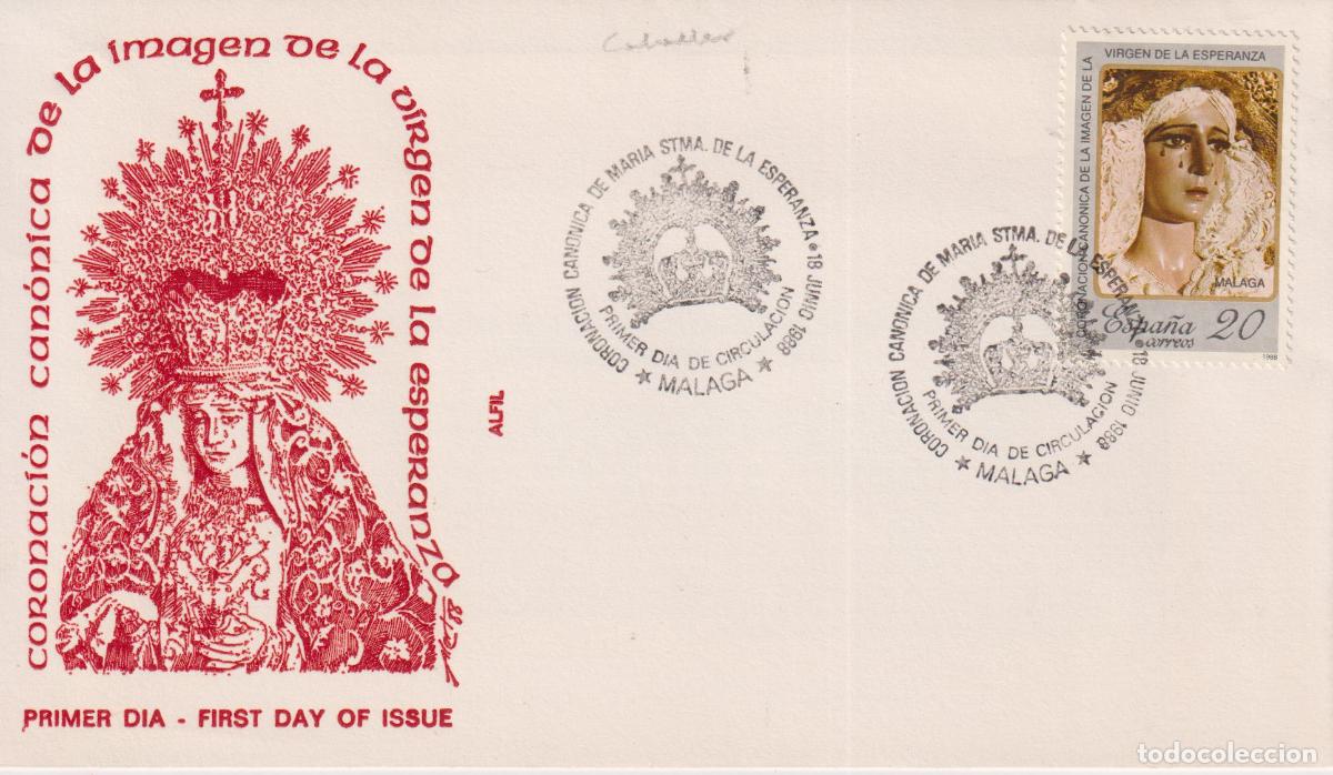 Sellos: S.P.D.C. CORONACI&Oacute;N CAN&Oacute;NICA DE LA IMAGEN DE LA VIRGEN DE LA ESPERANZA - 18.JUNI.1988