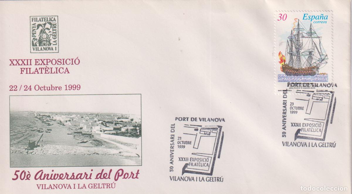 Sellos: S.P.D.C. XXXII EXPOSICI&Oacute; FILATELICA - 50&egrave; ANIVERSARI DEL PORT - VILANOVA I LA GELTRU - 22/24 OCTUBRE