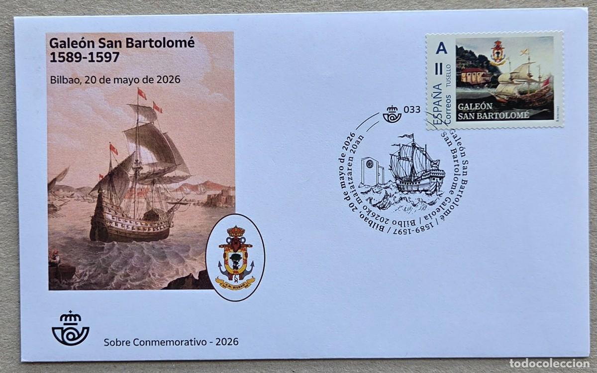 Sellos: 2019. ESPA&Ntilde;A. Sobre conmemorativo con sello alusivo. Homenaje Armada Espa&ntilde;ola. Sin circular. Nuevo.